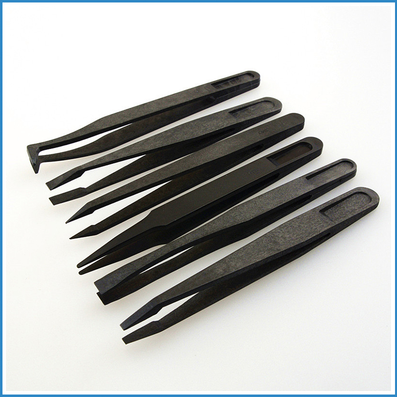 Electronics Repair Tool Kit - Zestaw antystatycznych pęset z włókna węglowego,