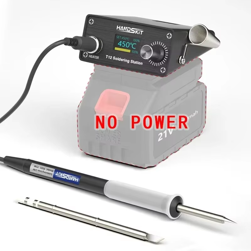 Electronics Repair Tool Kit - Stacja lutownicza cyfrowa T12 z kontrolą