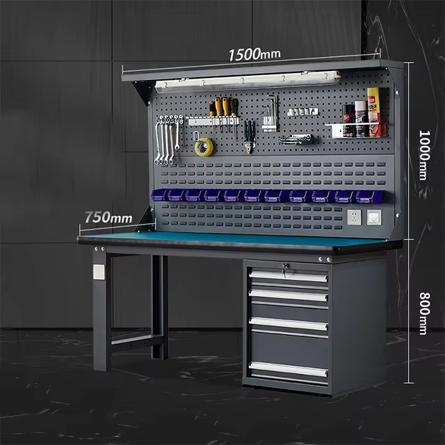 Electronics Repair Bench - Antystatyczna ławka ścienna ESD, stanowisko robocze,