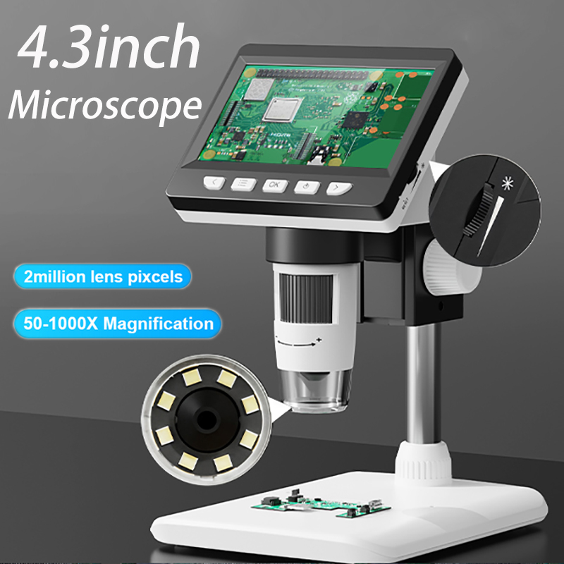 Electronics Repair Microscope - Mikroskop cyfrowy z ekranem IPS 4,3