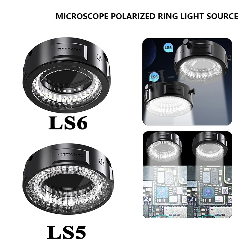Electronics Repair Microscope - Mechaniczny mikroskop LS5 LS6 z oświetleniem