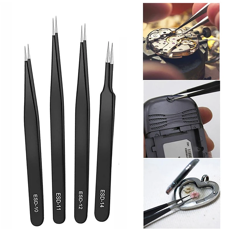 Zestaw precyzyjnych pęset ESD  – Electronics Repair Tool Kit recenzja i cena