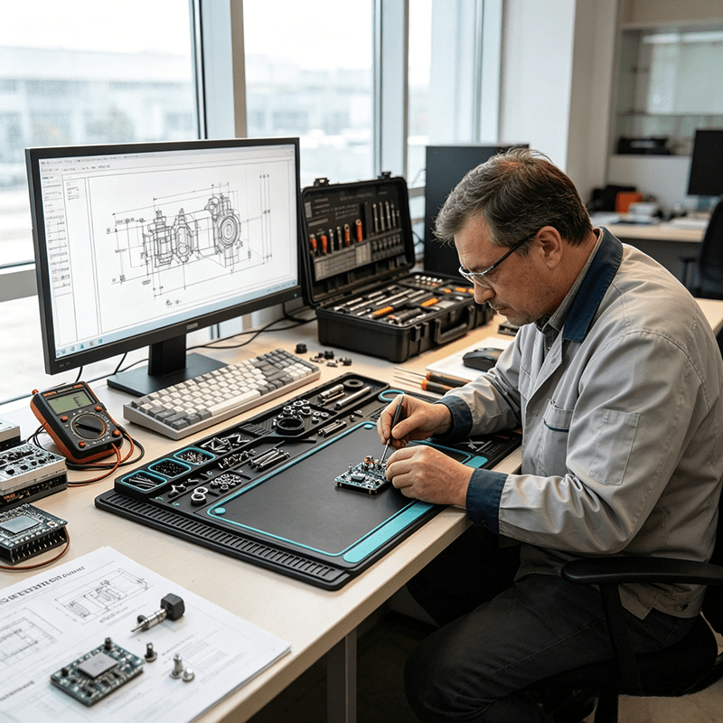 Wielofunkcyjna mata silikonowa – Electronics Repair Bench recenzja i cena