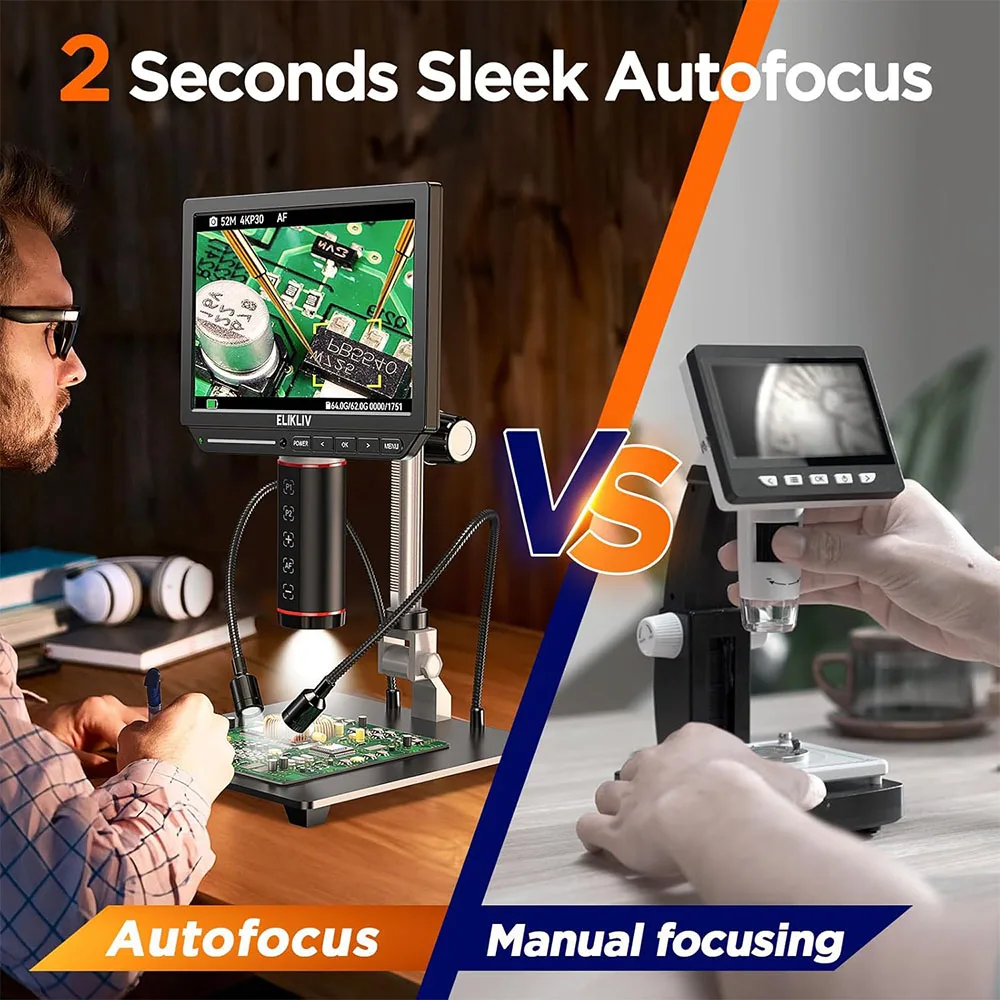 Elikliv EM4K-AF 4K mikroskop c – Electronics Repair Microscope recenzja i cena