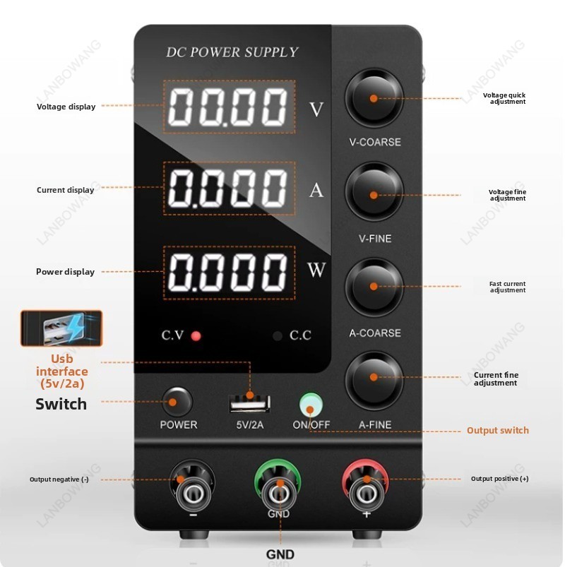 Cyfrowy regulowany zasilacz la – Electronics Repair Bench recenzja i cena