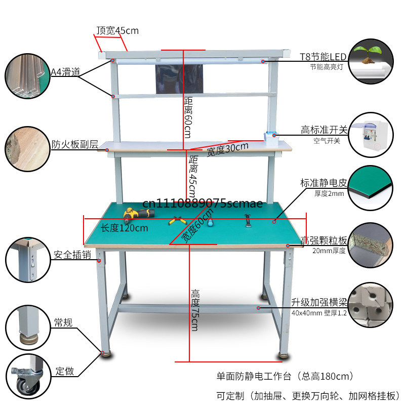 Jednostronna antystatyczna ław – Electronics Repair Bench recenzja i cena
