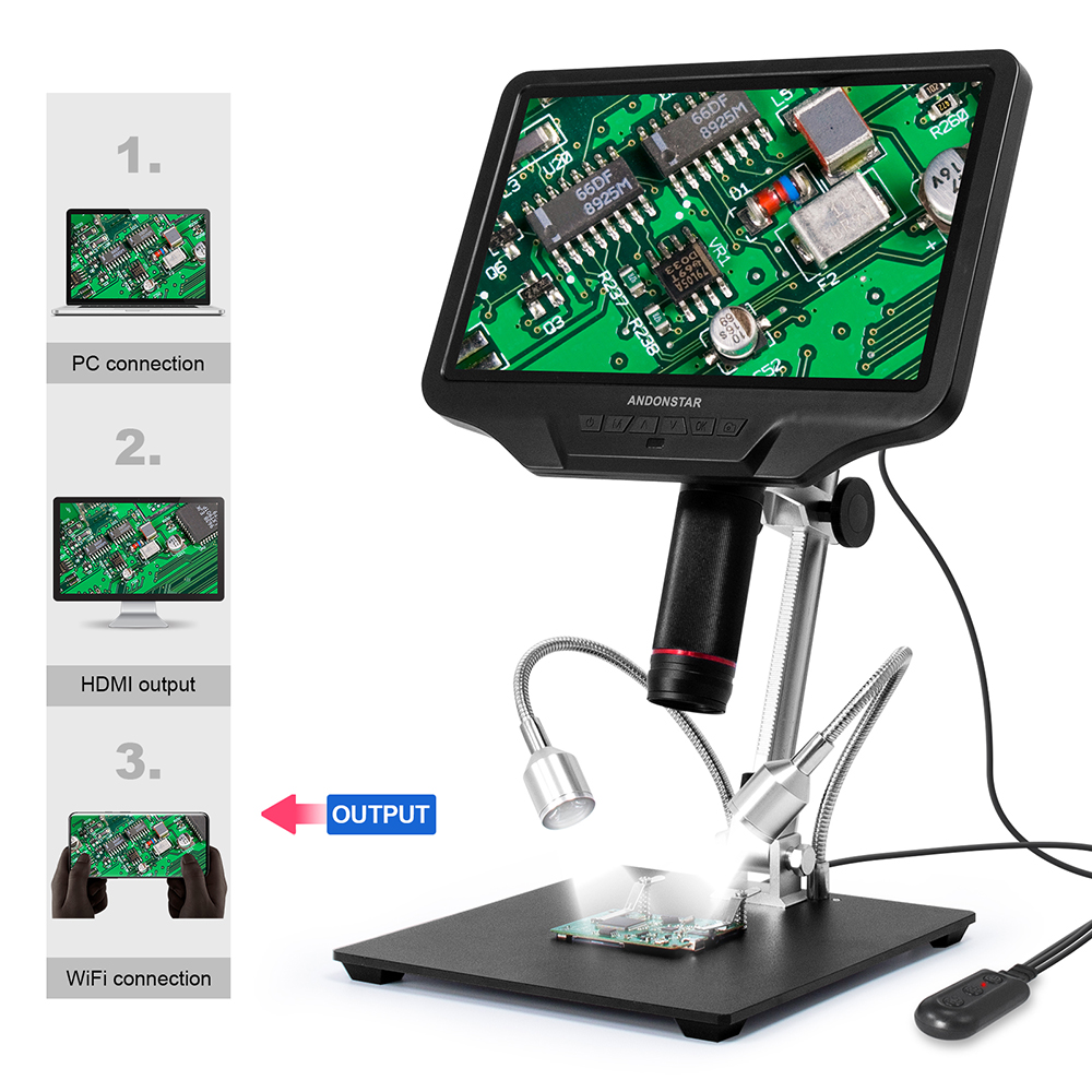 Andonstar AD409 mikroskop cyfr – Electronics Repair Microscope recenzja i cena